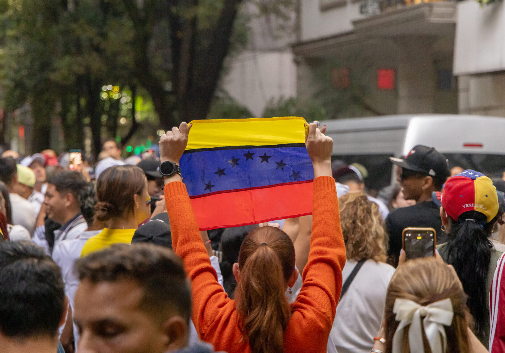 Caracas, Venezuela, 07.04.2024: start of the opposition electoral campaign by the most representative leader Maria Corina Machado.